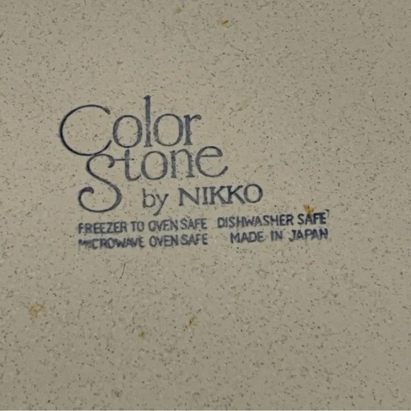 Nikko China Color Stone Sunmist Dinner Plates- Set of 3 - Picture 6 of 7